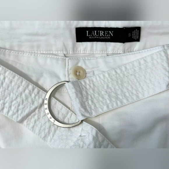 Ralph Lauren 16 White Cropped  Wide Leg Ankle Culotte Gaucho Palazzo Sailor - Picture 5 of 10